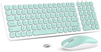 Wireless Keyboard Mouse Combo, Compact Full Size