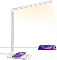 LED Desk Lamp with Night Light, Fast Wireless