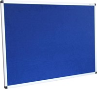 VIZ-PRO Notice Board Felt Blue  48 X 36 Inches  Si