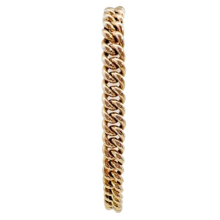 8" Curb Link Chain Bracelet 14k Yellow Gold