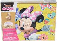 SEALED - Disney Minnie Mouse 5 Wooden Jigsaw