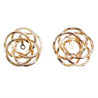 Spiral Earring Enhancers 14k Yellow Gold