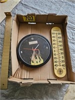 Clock & Thermometer