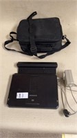 Magnavox portable DVD player with case