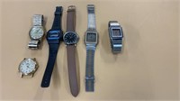 Lot of six watches