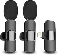 2 Pack Wireless Microphone for iPhone iPad, Mini