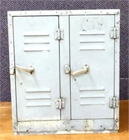 Vintage 2 door metal cabinet