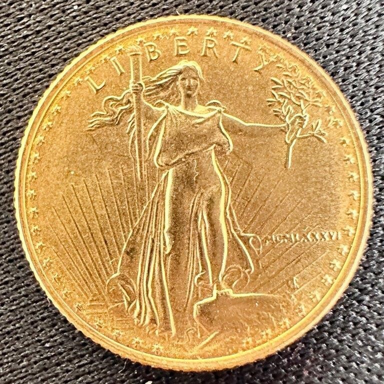 1986- 1/10 oz American Gold Eagle Coin