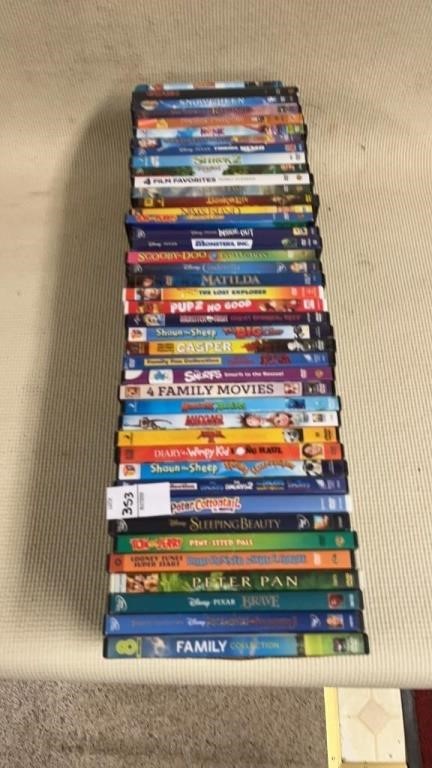 Large lot of Kids DVDs