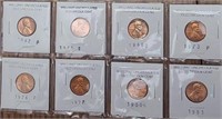 8 Uncirculated Lincoln Cents & 14 Lincoln Cents
