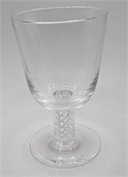 Steuben Crystal Water Goblet With Air Twist Stem C