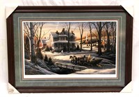 Signed & Framed Print Of "Homeward Bound" By Terry