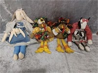 Handmade Stuffed Animals Lot