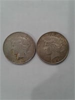 1922-D & 1922 Silver Peace $