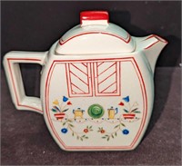 Vintage Porcelain Hand Painted Floral Teapot