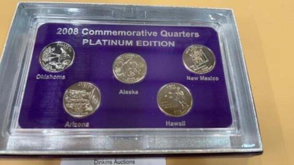 2008 Commemorative quarter platinum edition