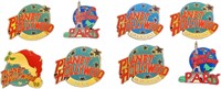 Eight Metal Planet Hollywood Pins