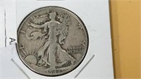 1942 – D standing liberty silver half dollar coin