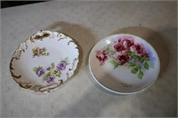 Limoges plate, flower plate