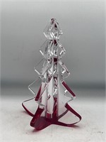 Mikasa Art Glass Cut Out Christmas Tree
