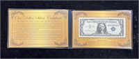 1957  A $1 Silver Certificate with COA