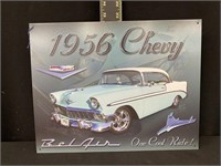 '56 Chevy Bel Air Metal Sign