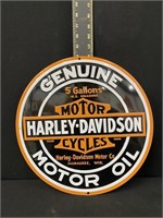 Harley Davidson Round Advertising Sign