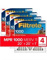 Filtrete 20x20x1 AC Furnace Air Filter, MERV 11,