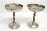 2 SILVERPLATE ROMA S.L GOBLETS
