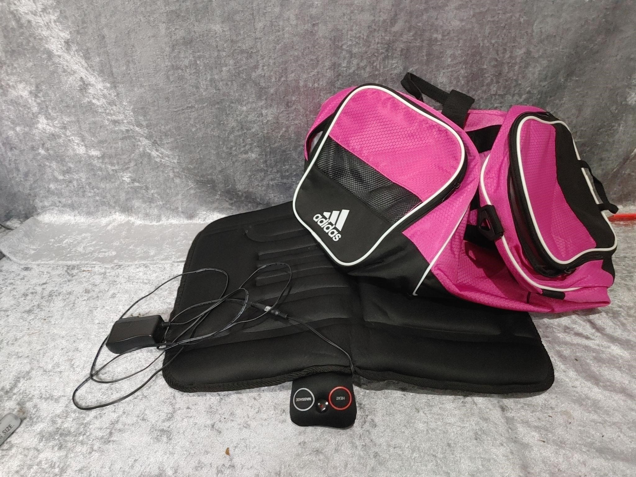 Heat Massager & Adidas Gym Bag