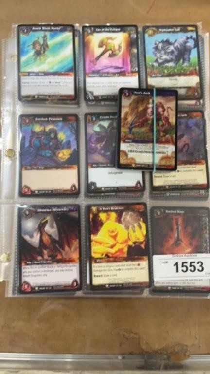 World of Warcraft trading cards