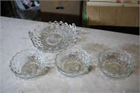 Glass bowl lot