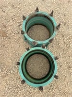 2  10” Water Couplings (Cast Iron) 11.10- 11.40