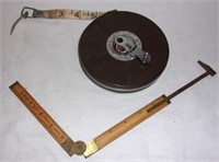Vintage Lufkin rulers.