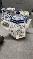Hp Blue And White Porcelain Teapot