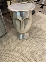 Silver Face Side Table