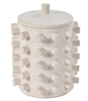 VBB - White Ceramic Cannister with Lid
