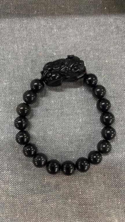 Feng Shui Bracelet Luck Wealth Buddha Black