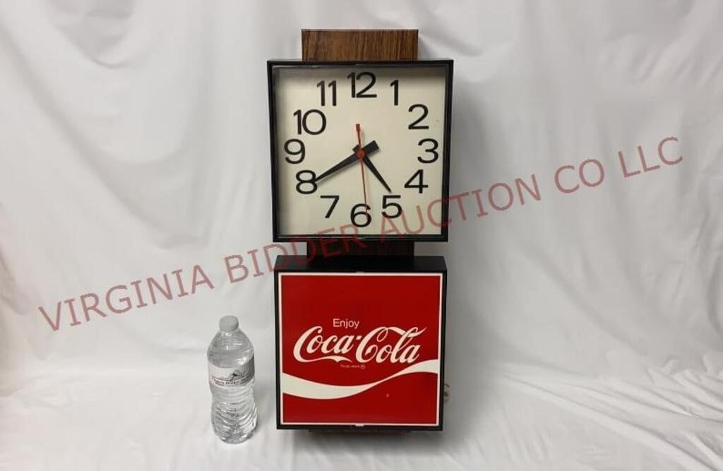 1970s Ingress-Plastene Coca Cola Wall Clock