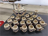 Group of GERZ Germany Ceramic Mugs, Pitcher, ETC