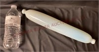 Antique Opalescent Glass 14" Rolling Pin