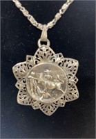 Necklace with Bull  pendant