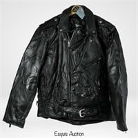 Buffalo Leather Biker's Leather Jacket Size- XL Ne