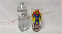 1970s DC Comics Superman Pepsi Glass Tumbler