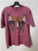 Vintage Native American Texas Souvenir Shirt
