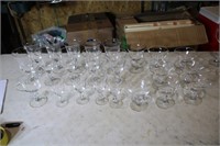 Appears to be crystal glass set
