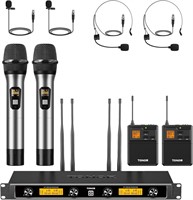 TONOR UHF Wireless Microphones  295ft Range