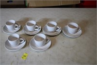 Saucer and cups