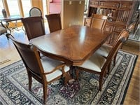 Table and chairs: 43 1/2" x 71“,
