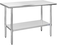 24"x48" Hally Stainless Steel Table
